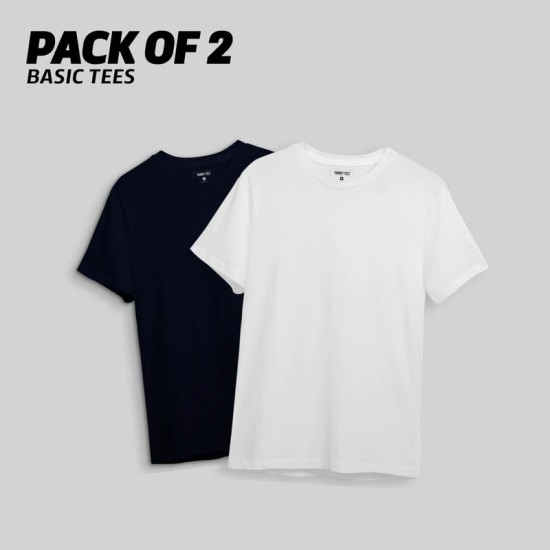 Bundle of 2 Basic T-Shirt For Men