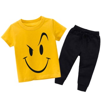 Scary Smile Kids Tracksuit in Yellow