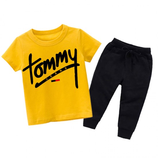 Tommy Summer Collection Tracksuit in Yellow