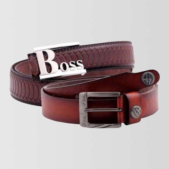 Bundle of 2 Boss & AZ Branded Belts