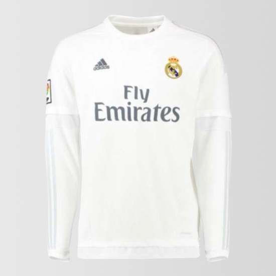 Real Madrid 2015/16 Home Long Sleeve Shirt