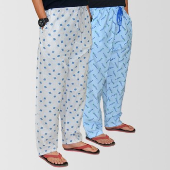 Bundle Of 2 Casual Cotton Pajamas (Assorted Designs)