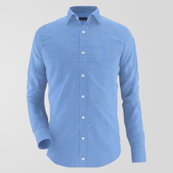Blue Check Formal Shirt