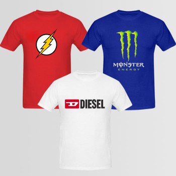 Graphics T-Shirt Bundle Of Three B 4 (Available In Different Colors And Design)