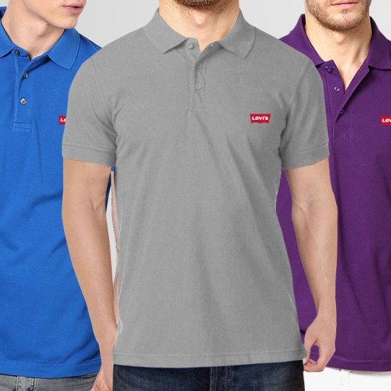 Bundle Of 3 Top Quality Polo T-Shirt (Available In 12 Colors)