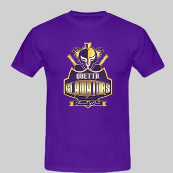Purple PSL Quetta Gladiators Logo TShirt 