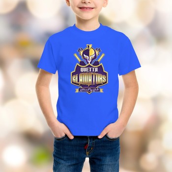 Quetta Gladiators Kids Blue T-Shirt