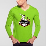 Lahore Qalandars PSL V-Neck Full Sleeves T-Shirt