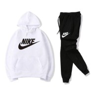 Black and White Track Suit With Nike Logo