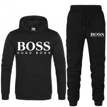 Black Stylish Track Suit With Boss Logo